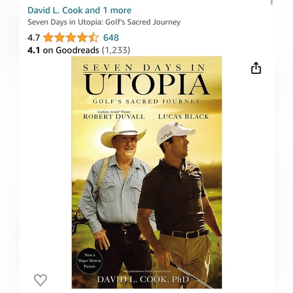 Seven Days In Utopia Paperback Book - Picture 1 of 3